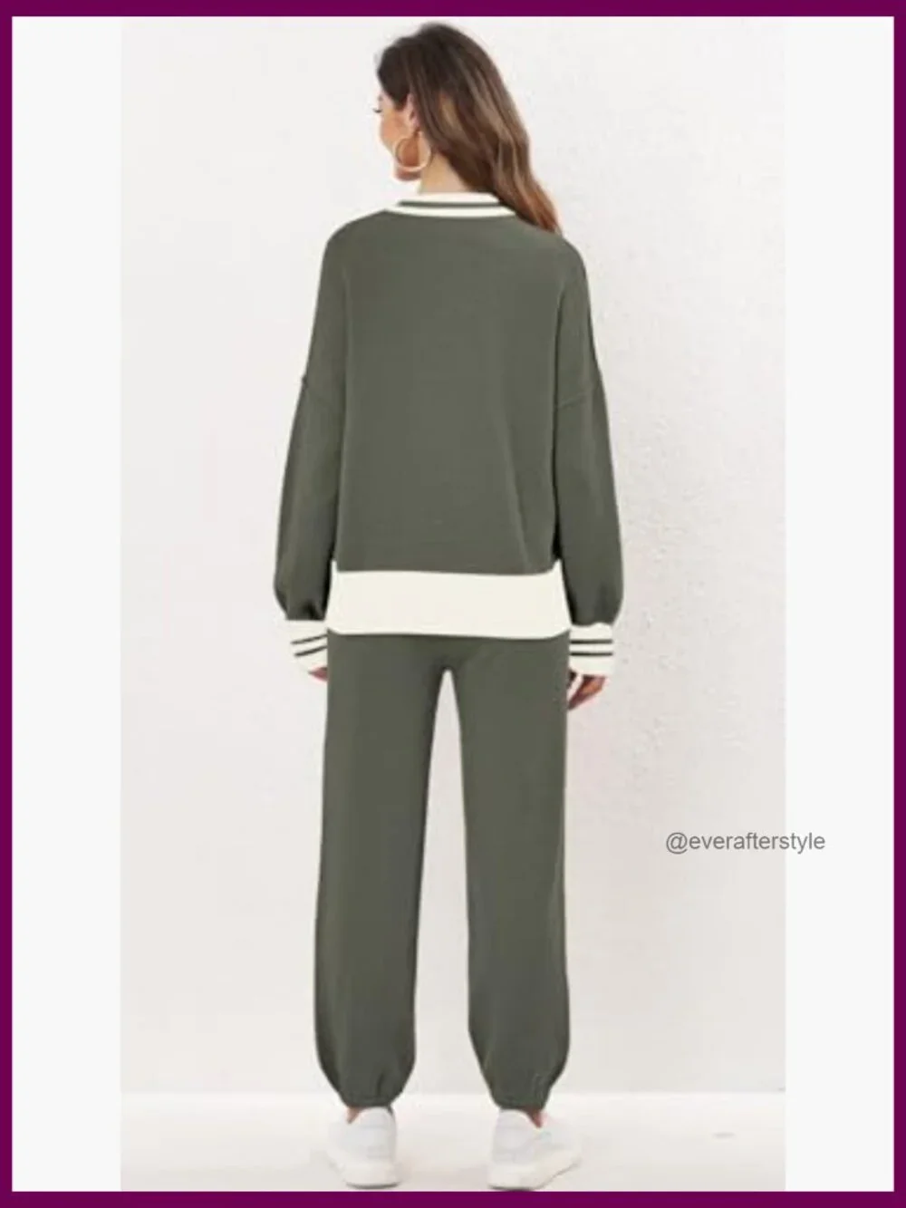2 Piece Lounge Set Cardigan Sweater Pants Knit Matching Loungewear